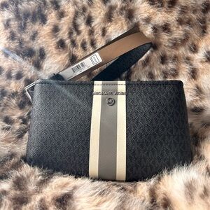 Michael Kors Jet Set Small Signature Logo Stripe Belt Bag -NWOT- size L/XL